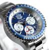 Blue Impulse Sky Pilot Chronograph Made in Official Emblem Navy Men's Watch, Japan, Product,