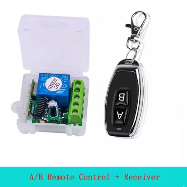 433 MHz Universeller Tor-Fernschalter DC 12V 10A Relais-Empfänger Mini-Modul Fernbedienung für Tor LED Garagentor