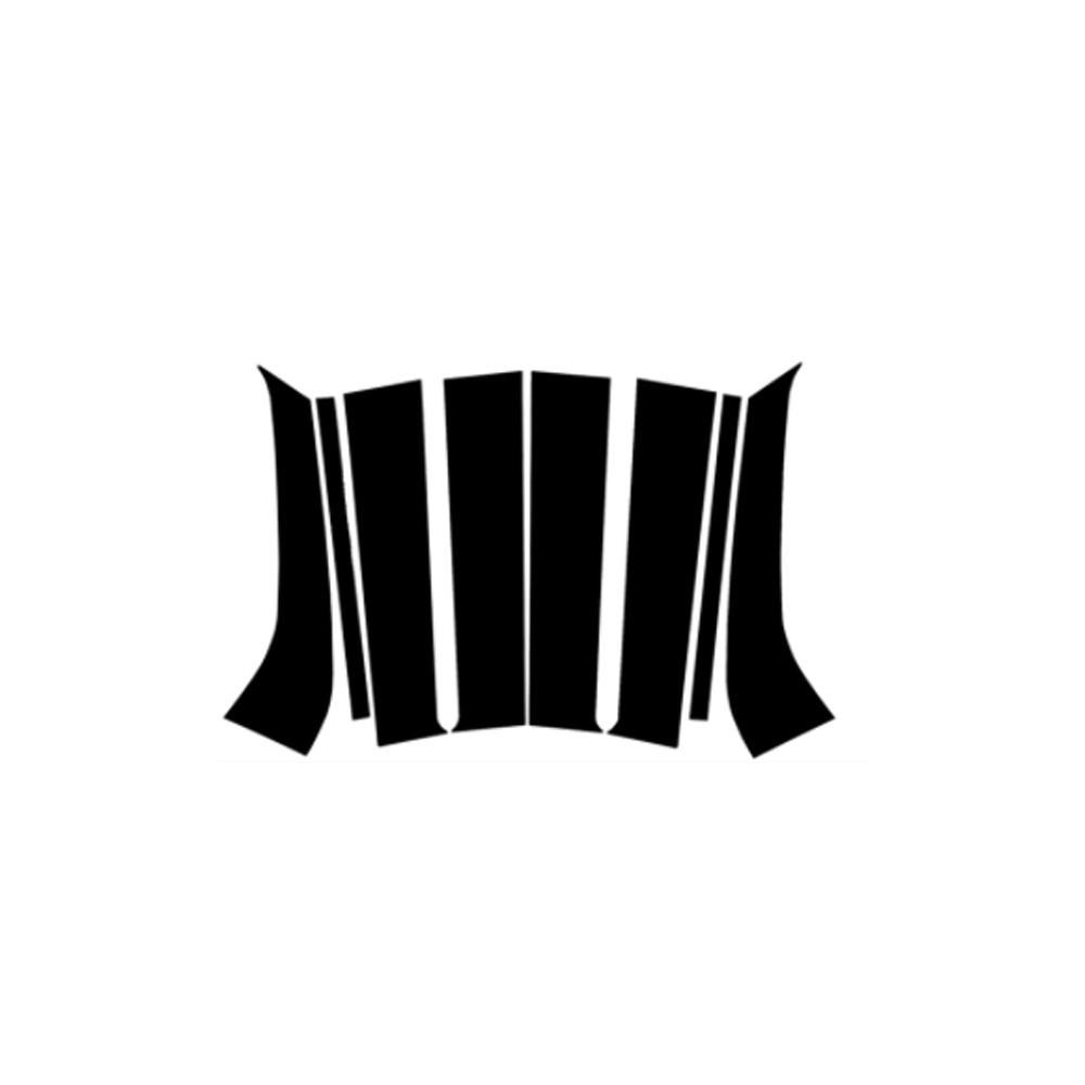 8pcs Car Window Trim Cover for Ford Everest U375 UA 2016~2025 2017 B C Column Pillar Posts Door Sticker Gloss Decal Accessories