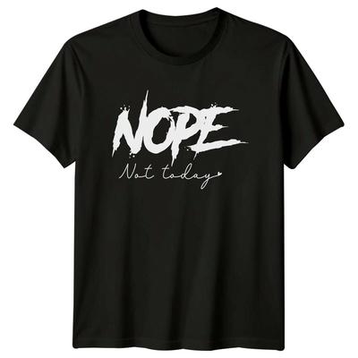 Nej Inte Idag T-shirt Rolig Sarkastisk Introvert Grafisk T-shirt