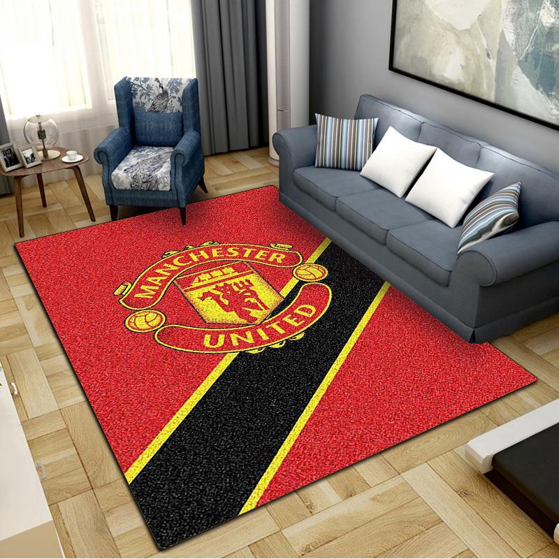 MANCHESTER UNITED Tapijt Vloerkleed voor Woonkamer Slaapkamer Huisbank Decoratie, Kinderen spelen Antislip Vloermat