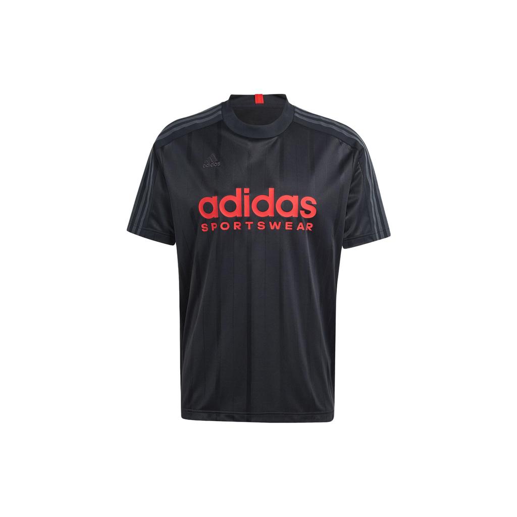 Adidas Tiro Tee Logo Print Athletic Casual Short Sleeve T-Shirt Men Tops Black IQ0895