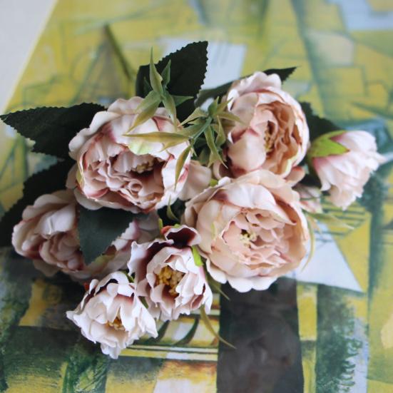 1Pc Artificial Flower Lifelike Multipurpose Silk Cloth Beautiful Decoration Floral for Wedding