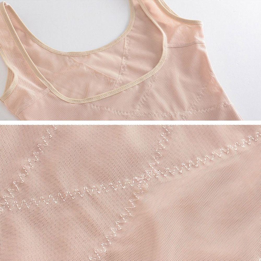 Mesh Thin Body Shaping Underwear Seamless Women's Corset Top Postpartum Vest Postpartum