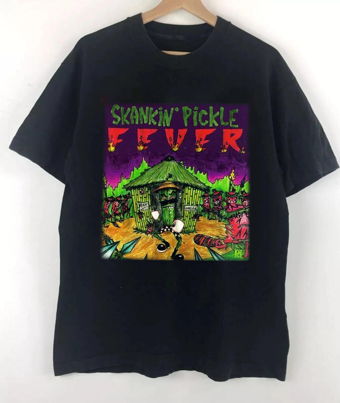 VTG Skankin Pickle Band Skankin Pickle Fever Black Shirt CL673 XXL