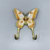 European Enamel Butterfly Hook Cloisonne Hook Painted Retro Hanging Hook Coat and Hat Decorative Hook