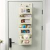 1pc Hanging Over The Door Storage Bag With 4 Visible Pockets, Space-saving Organizer Storage Bag For Bathroom, Bedroom,