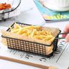 French Fries Basket Snack Bucket Fried Chicken Chip Storage Basket Food Frying Basket Oil Strainer Creative Tableware Container