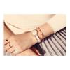 KIMIO K6121 Women's Watch Simple Watch White Ceramic Rose Gold Watch Band Diamond Dial Ladies Watch Watch for Women