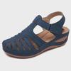 2023 Women's Large Size Hollow Wedge Round Toe Non-Slip Sandals - European & American Style