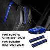 Top Suede For Subaru BRZ Toyota GR86 2012-2018 2019 2020 2021 2022 2023 2024 Car Seat Back Belt Car Interior LHD RHD Accessories