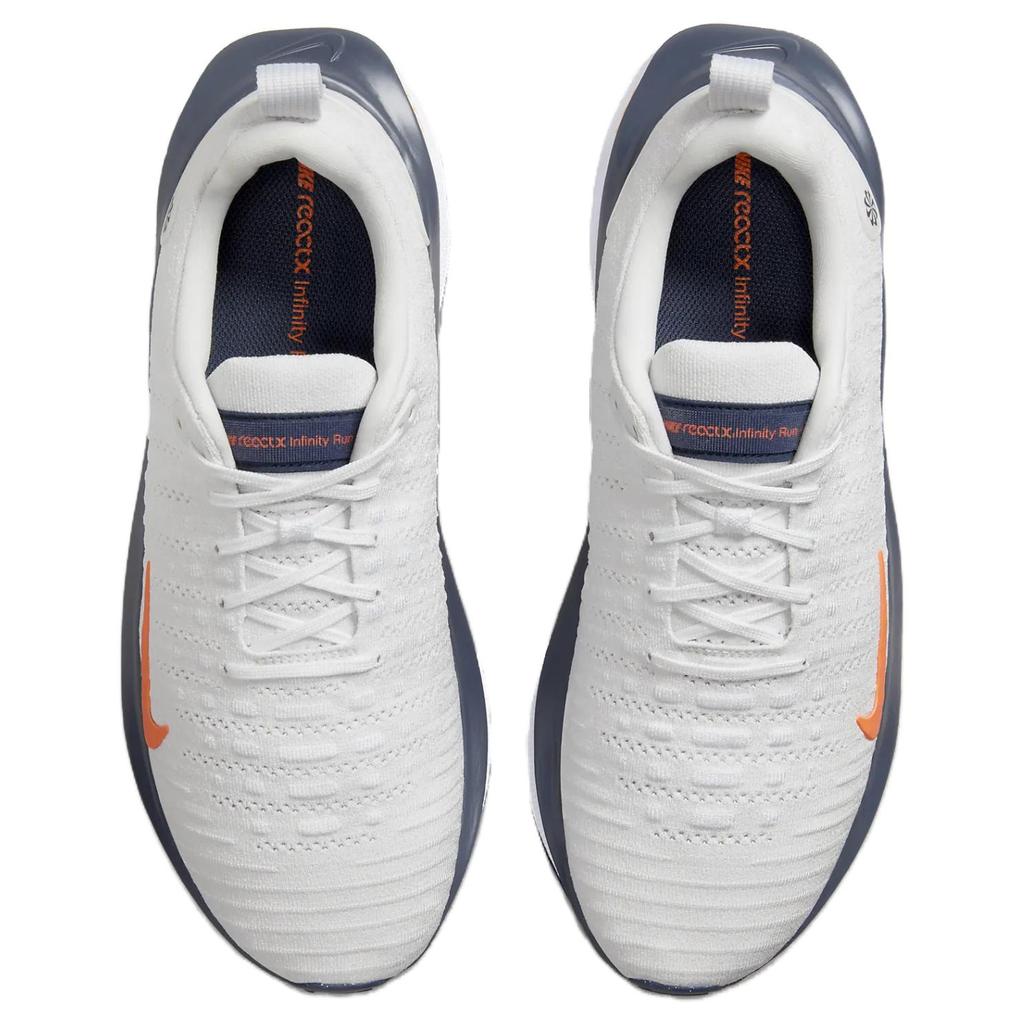 Nike ReactX Infinity Run 4 Platinum Tint Thunder Blue Men Sneakers White Summit-White Total-Orange DR2665-010