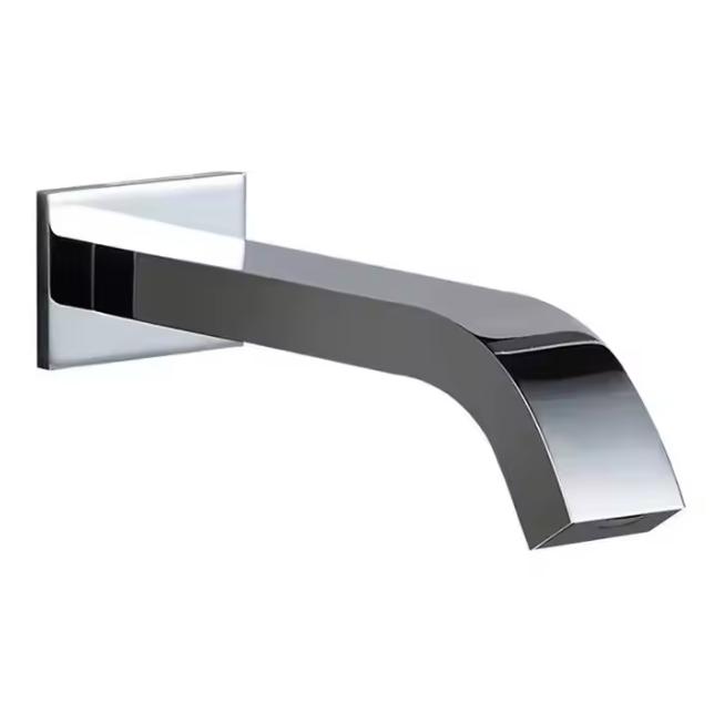 Modern Classic Brass Chrome Touchless Sensor Faucet Single Handle for Hospital Hotel Villa Basin Use Wall-Mounted Single Hole (Black,Chrome) чёрный