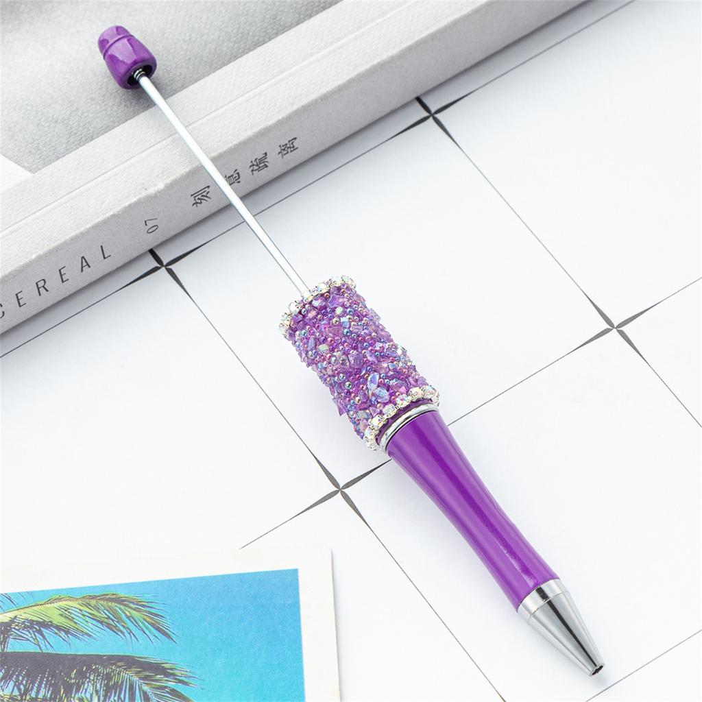 Beadable Ballpoint Pen Rhinestone Ballpoint Pen Funny Writing Pen for Boy Girl Kid Class Reward Birthday Party Favor