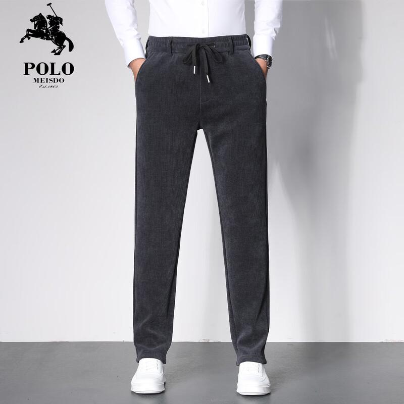 

POLOMEISDO Men s Business Casual Straight Fit Trousers M