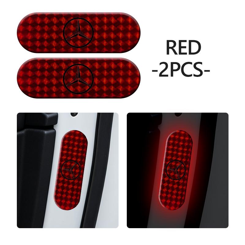AABIB1 For Benz Car Reflective Stickers Warning Reflective Tape Decorating Accessories Exclusive AMG W124 W203 W204 SPRINTER V CLASS