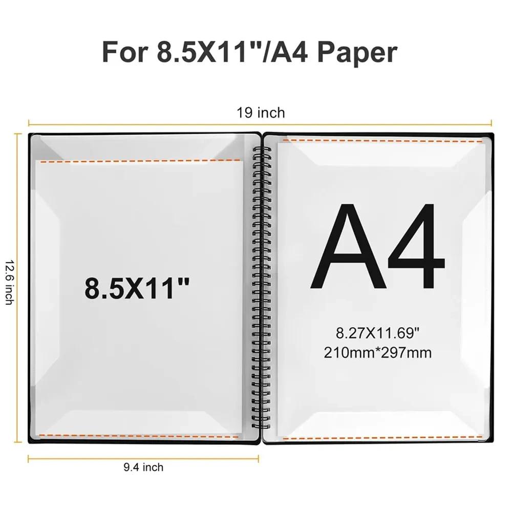 Inch A4 Sheet Music Binder 40/60 Pages Letter Size Music Storage Folder Waterproof Sheet Music Organizer for Musicians Students