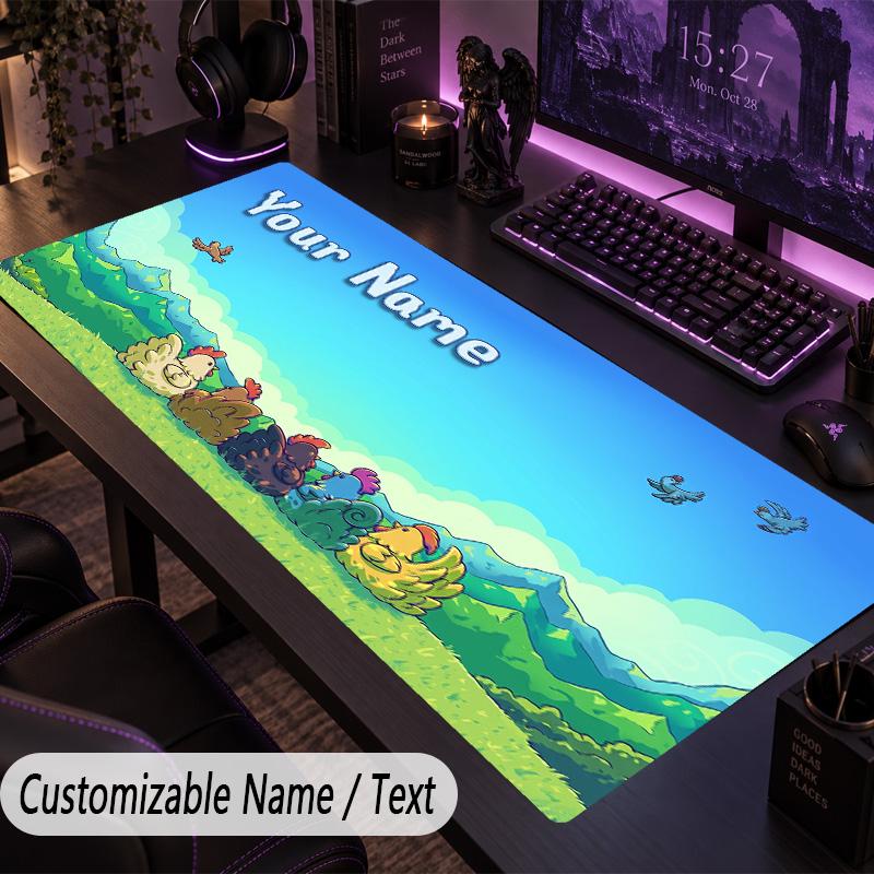 Μεγάλο Mousepad με Προσαρμοσμένο Κείμενο, Εκτεταμένο Επιτραπέζιο Pad Για Εργασία στον Υπολογιστή Παιχνίδι Stardew Valley