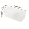 6pcs Translucent Pen Case Storage Boxes Large Capacity Lightweight Portable School Supplies Storage Pen Boxes Organizer Box