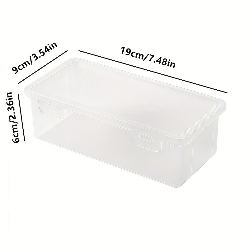 6pcs Translucent Pen Case Storage Boxes Large Capacity Lightweight Portable School Supplies Storage Pen Boxes Organizer Box