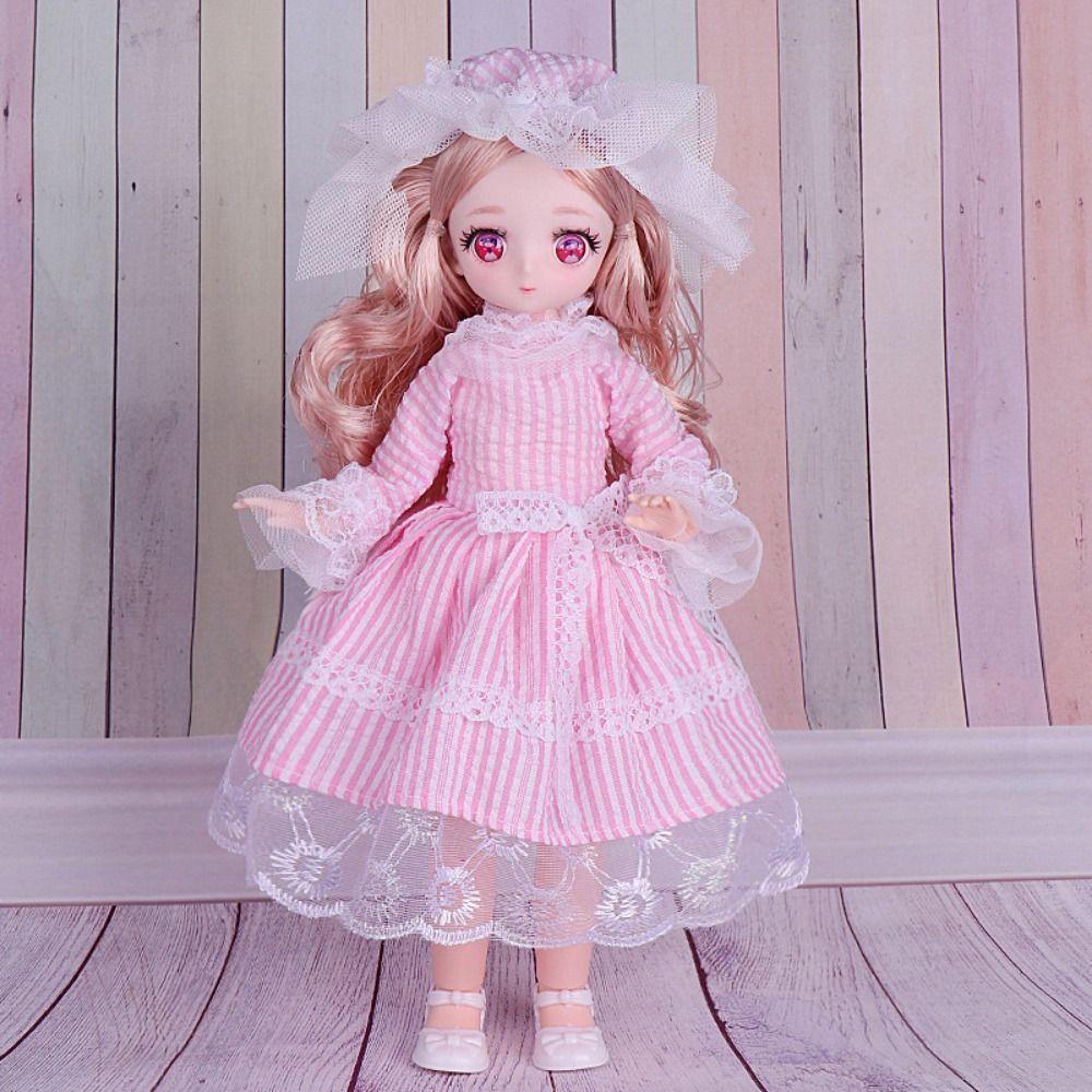 Cute 30cm Dolls Clothes DIY Dress Up 1/6 Dress Up Doll DIY Clothes  Birthday Gift