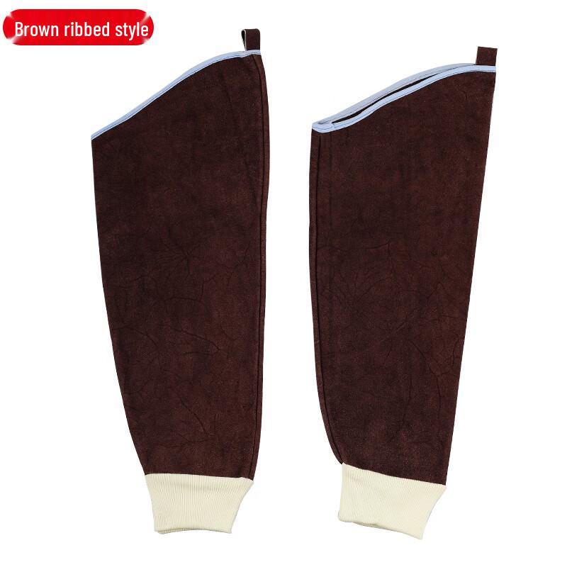 Yu Zhu Xun Cowhide Anti-Scalding Work Apron with Arm Sleeves