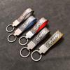 Carbon Fiber Car Keyring Keychain Luxury Leather Key Chain Pendant For Opel Antara Astra Insigni Mokka Corsa Mokka Vectra Opc