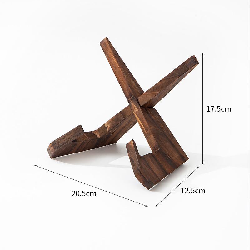 Wooden Cookbook Stand Flat Stand Base Kitchen Cookbook Stand Reading Stand Wooden Record Stand Resding Stand