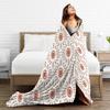 Bohemian pattern Flannel Blankets Winter Super Soft Bedding Throws for Girls Boys Couch Bed Funny Bedspread Sofa Bed Cover