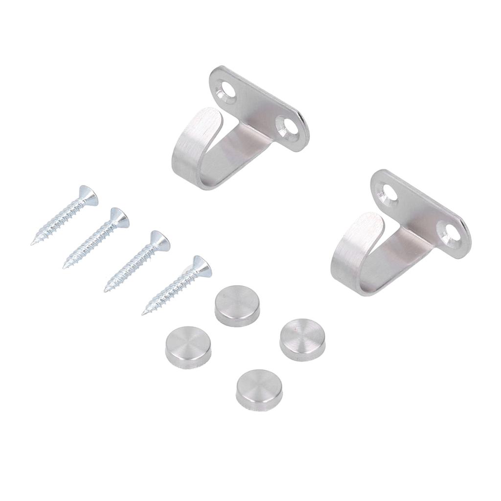 2pcs Stainless Steel Hooks Clothes Hat Hanging Hanger Storage Organizer for RV Bathroom