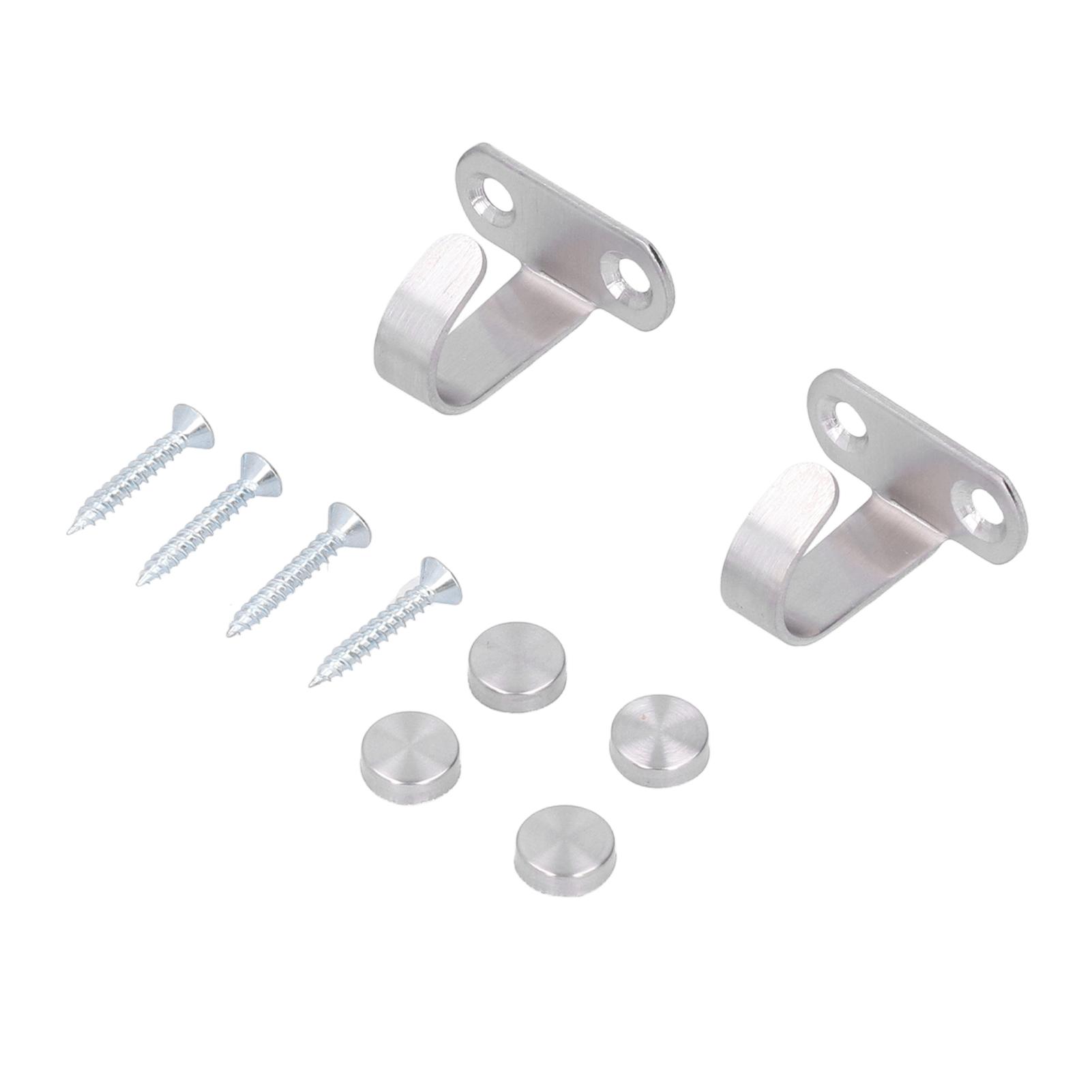 

2 шт. Крючки из нержавеющей стали Вешалка для одежды и шляп Органайзер для хранения для дома на колесах, ванной комнаты