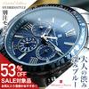 Mens Solar Radio Wave Wristwatch SalvatorreMarra Chronograph Reception Blue Metal Band Birthday Present Gift Husband Boyfriend Partner Father Men.