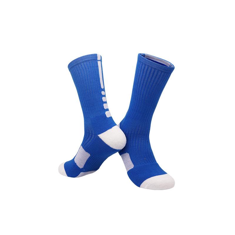 Professional Basketball Socks Non-Slip Elite High-Top Towel Bottom Actual Combat Sports Socks Breathable Medium Tube Training Socks