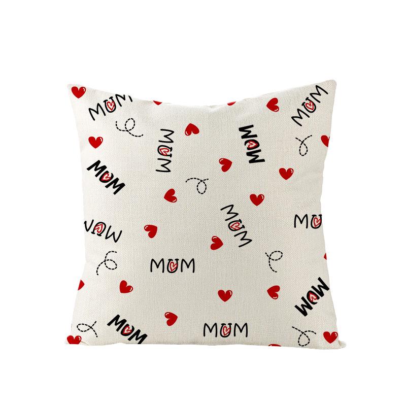 New Home Decoration Products Mother's Day Pillow Pillow Cover Polyester Sofa Cushion Cover