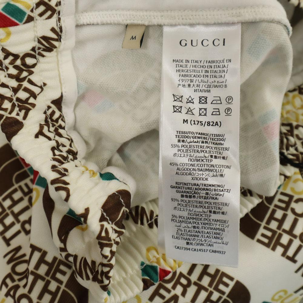 Nieużywane GUCCI Made in Italy kolaboracja North Face Spodnie dresowe z logo Total Męskie Używane