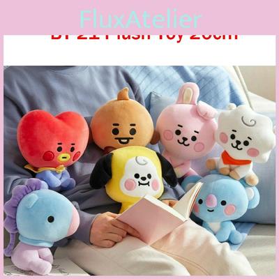 Adorable Kpop Bts Bt21 Seated Doll Plush Toy Collection Featuring Tata Cooky Chimmy Koya Shooky Mang