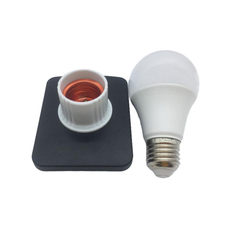 

Светодиодный рабочий фонарь, портативный светодиодный рабочий фонарь со светодиодной лампой, цоколь E27, 700LM, белый свет 6500k, противоскользящий E27 bulb