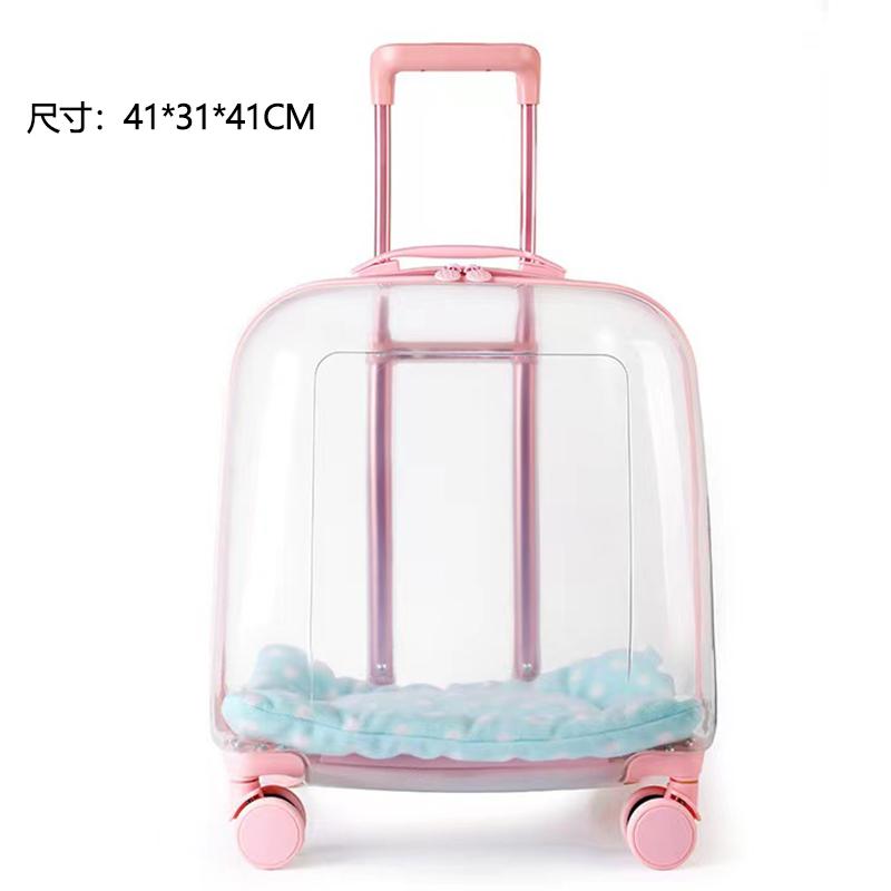 Transparent Space Capsule Pet Outing Bag - Portable Cat and Dog Backpack, Large-capacity Travel Pet Suitcase