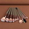 15pcs/set Face Bronzer Eye Shadow Brush Set Cosmetics Liner Brow Brush Makeup Brushes Kit  Beginners