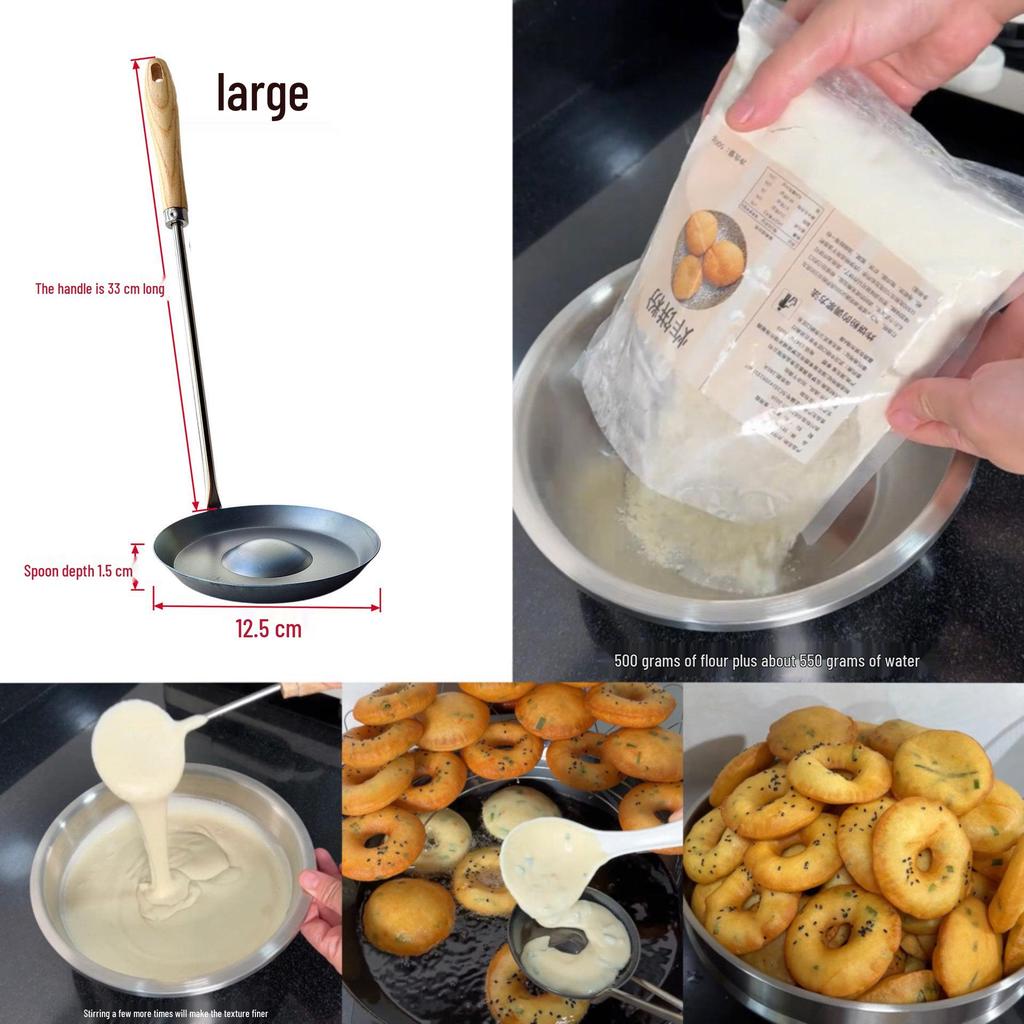 Commercial-Grade Large Fried Noodle Nest Ladle Mold
