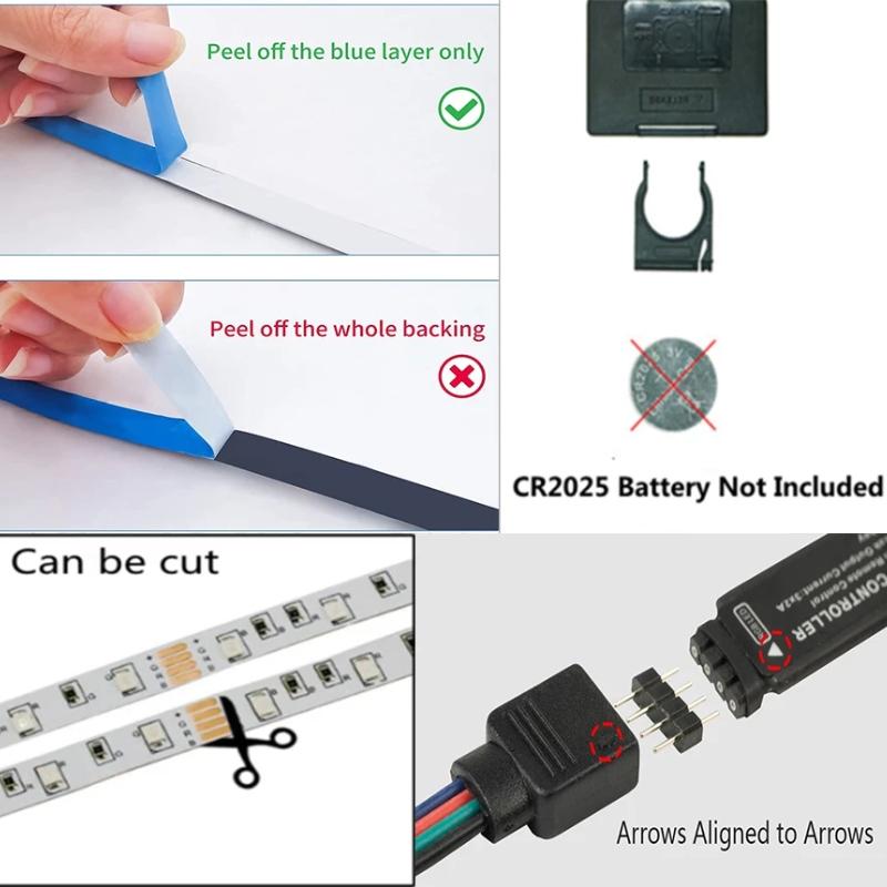 0.5M 1M 2M 3M 4M 5M 10M 20M LED Strip Light RGB 5050 SMD Flexible Tape Diode Light For Christmas Holiday Wedding Birthday Home Bedroom Decor DC5V