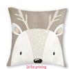 1/4pcs Cute Animal-Patterned Pillowcases with 2d Flat Printing Sofa cushion cover home bedroom room decoration