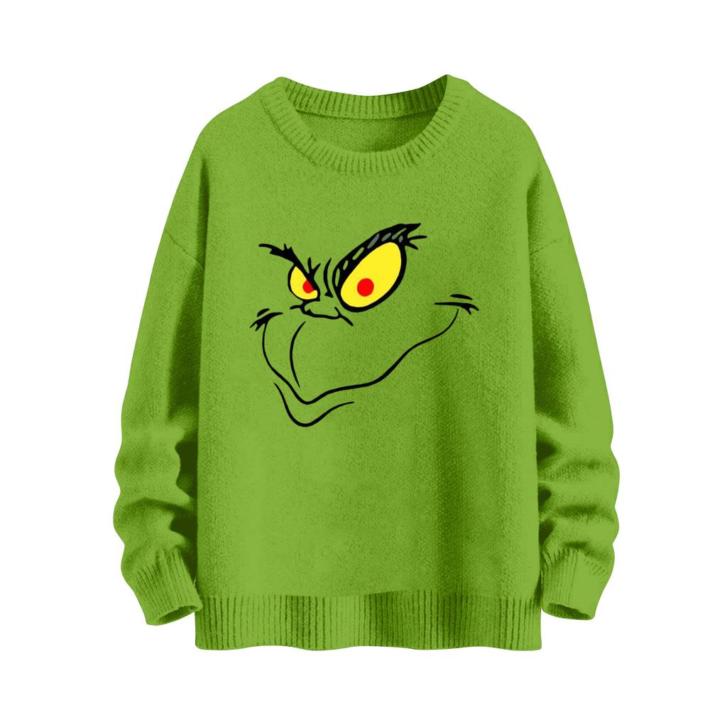 Christmas Sweatshirts For Women Knit Sweater Cute Shirt Fall Crewneck Pullover Tops