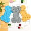 Silicone Pet Licking Pad With Suction Square Round Lick Mat Cat Dog Slow Food Bowl Dogs Slow Feeder Pet Supplies