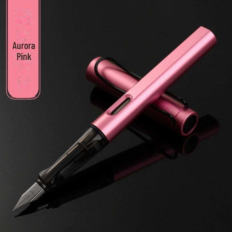 Zhengzi Student Fountain Pen - Iridium Gold 0.5mm Nib, 0.38mm Replaceable Ink Capsule, Steel Construction