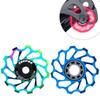 Pulley Bike Rear Derailleur Pully AL7075 CNC Bicycle Steel Pulley Bearing  Transmission Parts