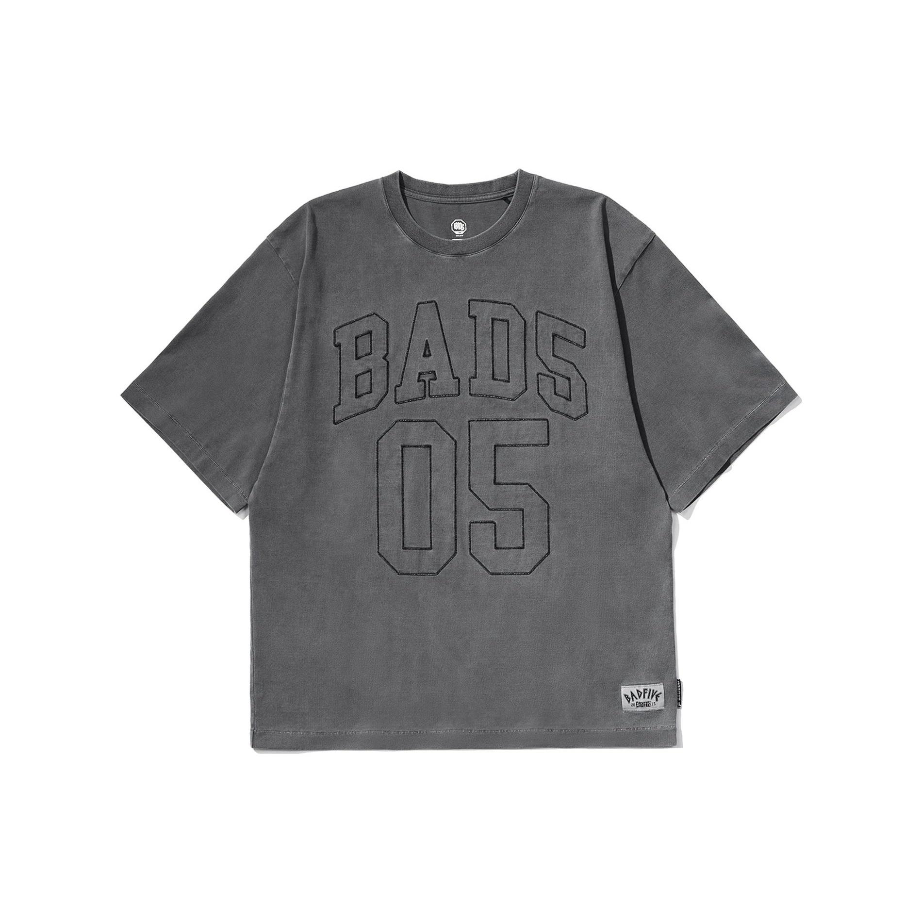 Li-Ning BadFive Logo Number Loose Fit T-shirt Washed Black Men s AHST293-3 L