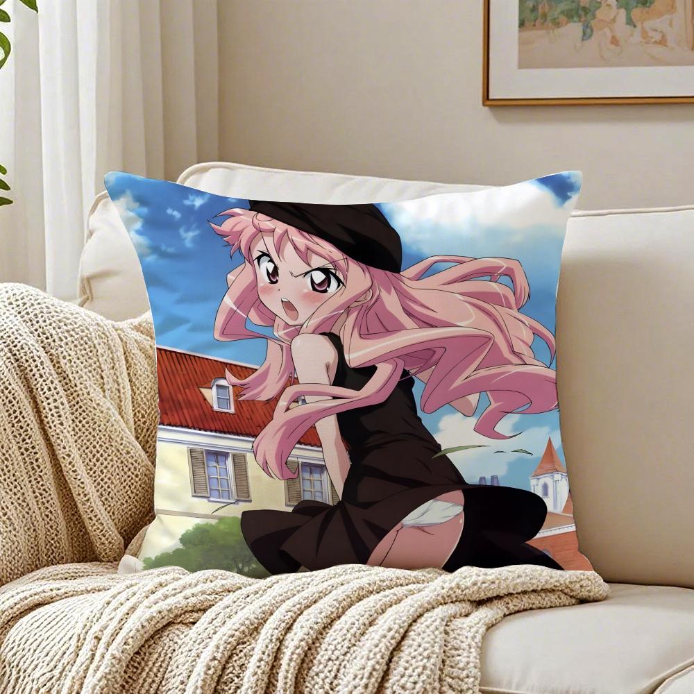 Comedy Anime Z-Zero No T-Tsukaimas Cushion Cover Linen Pillowcase Soft For Sofa Bed Home Room Decor