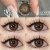 EYESHARE Brown Colored Contact Lens Natural Soft Contact Lenses for Eyes Fashion Decoration 14.2mm Yearly 2pcs=1 Pair