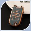 Car Flip Key Case Full Cover for Honda Civic HRV HR-V CRV XRV CR-V Crider Odyssey Pilot Fit Accord Shell Protector Accessories